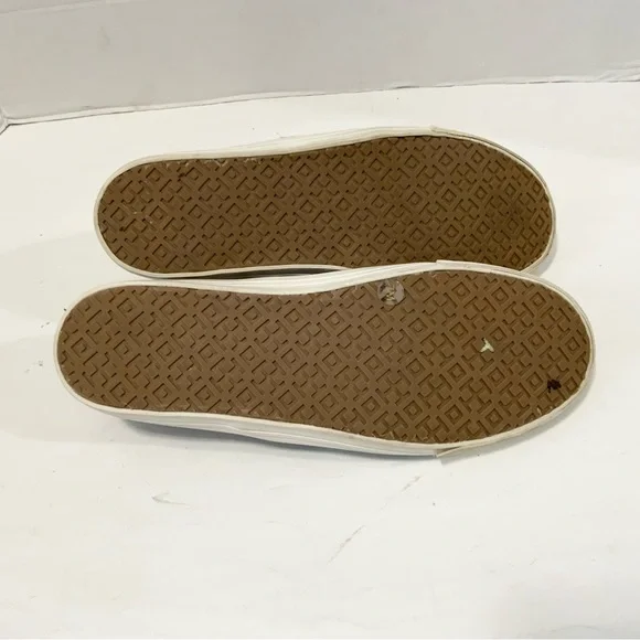 Tory Burch Women’s Pink And Black Polka Dot Leather Slip On Sneakers Size 7 - Picture 5 of 7